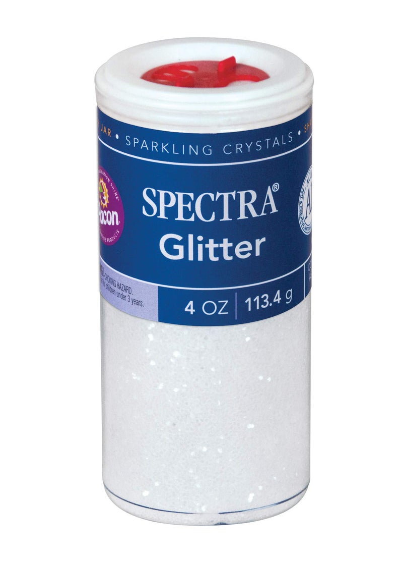 Spectra Arts & Crafts Glitter, Clear, 4 oz, 1 Jar - Image 4